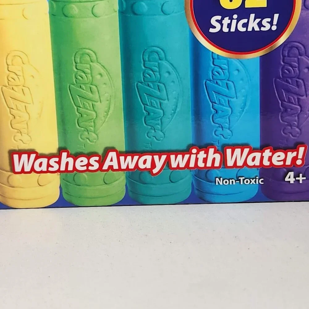 NEW Washable Sidewalk chalk 32 count school supplies preschool Montessori 32 cou
